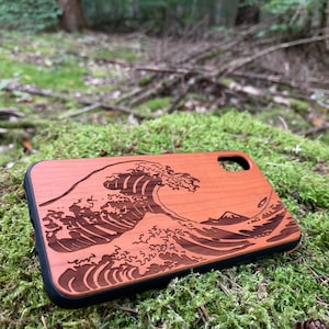 Cadeau en bois wood phone case Cover iphone5/SE/6/6s/7/8/7/7/8plus/X/Xs/Max/XR/11Promax/11Promax/SamsungS9 10 Huawei P20 P30 Mate