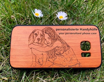 Personalized wood phone case wood phonecover Samsung Galaxy S6 Edge S7 Edge S8 Plus S9 Plus S10 e Plus S20 S21 A50 A51 A52 A70 A71 A72