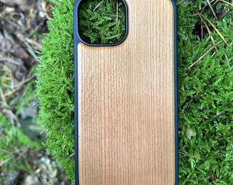 Cherry Wood Phone Case – iPhone 12 13/ 14/14 Pro /15/15 Pro/15 Pro Max / iPhone 16 16Pro Max – Handmade Wooden Case – MagSafe & without MagSafe