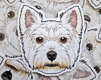 Westy stickers West Highland White Terrier decal vinyls
