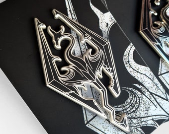 dragon born dragon statue pin hard enamel