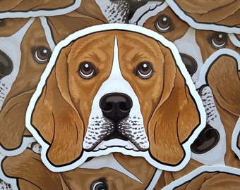 Beagle stickers popular UK dog breed decal vinyls