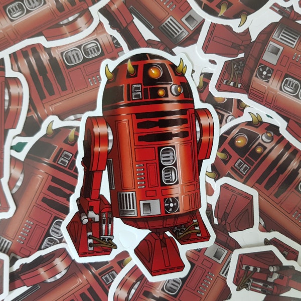 R2D Maul R2D2 / Darth Maul funny Star Wars glossy sticker vinyl