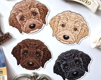 Cockapoo fridge magnet / Cavapoo magnets apricot chocolate brown black cream poodle