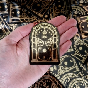 Door to Moria Holographic Stickers Lotr of Durin to Khazad Dum - Etsy