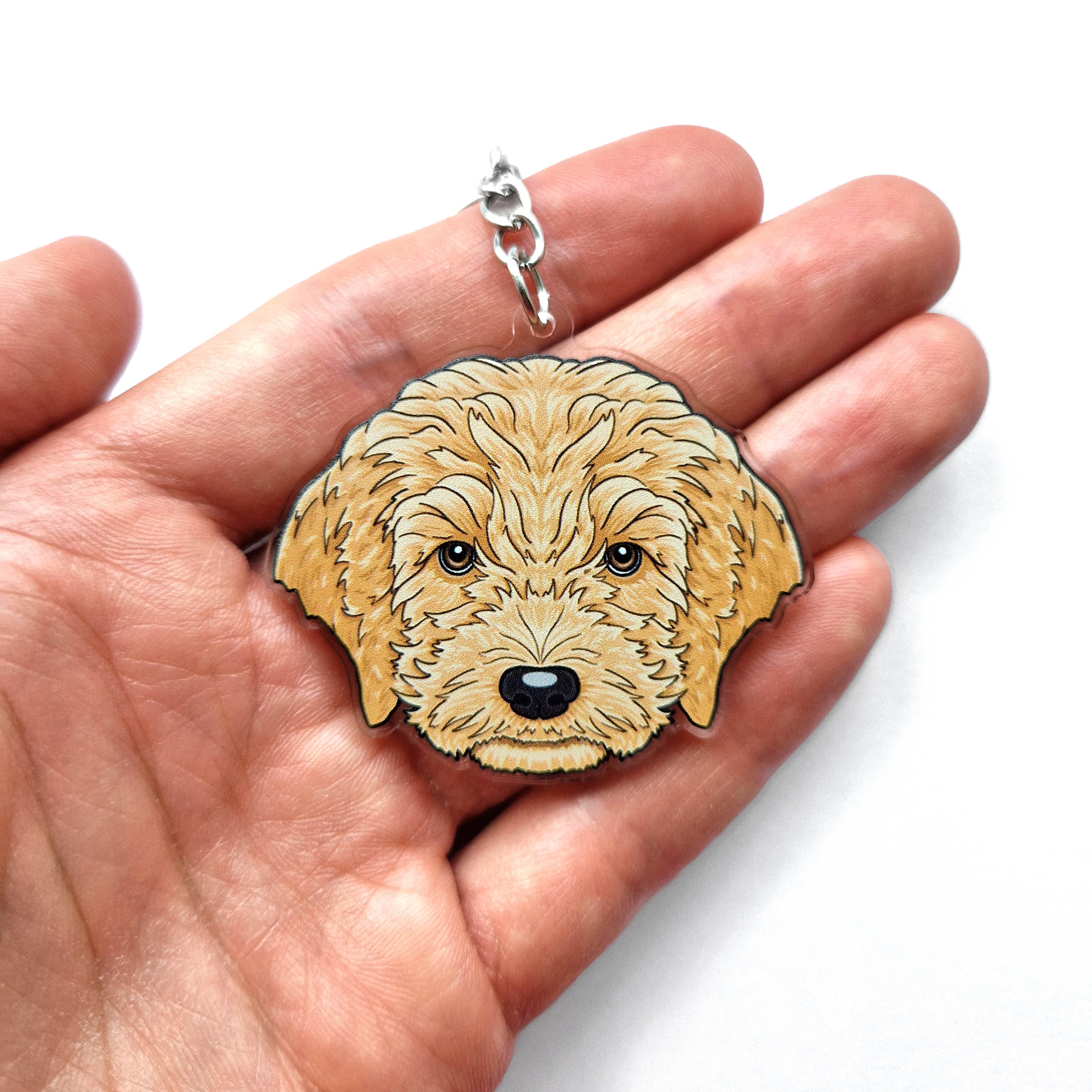 Cockapoo Keyrings & Dog Collar Charms Cavapoo Poodle Mixed Etsy UK