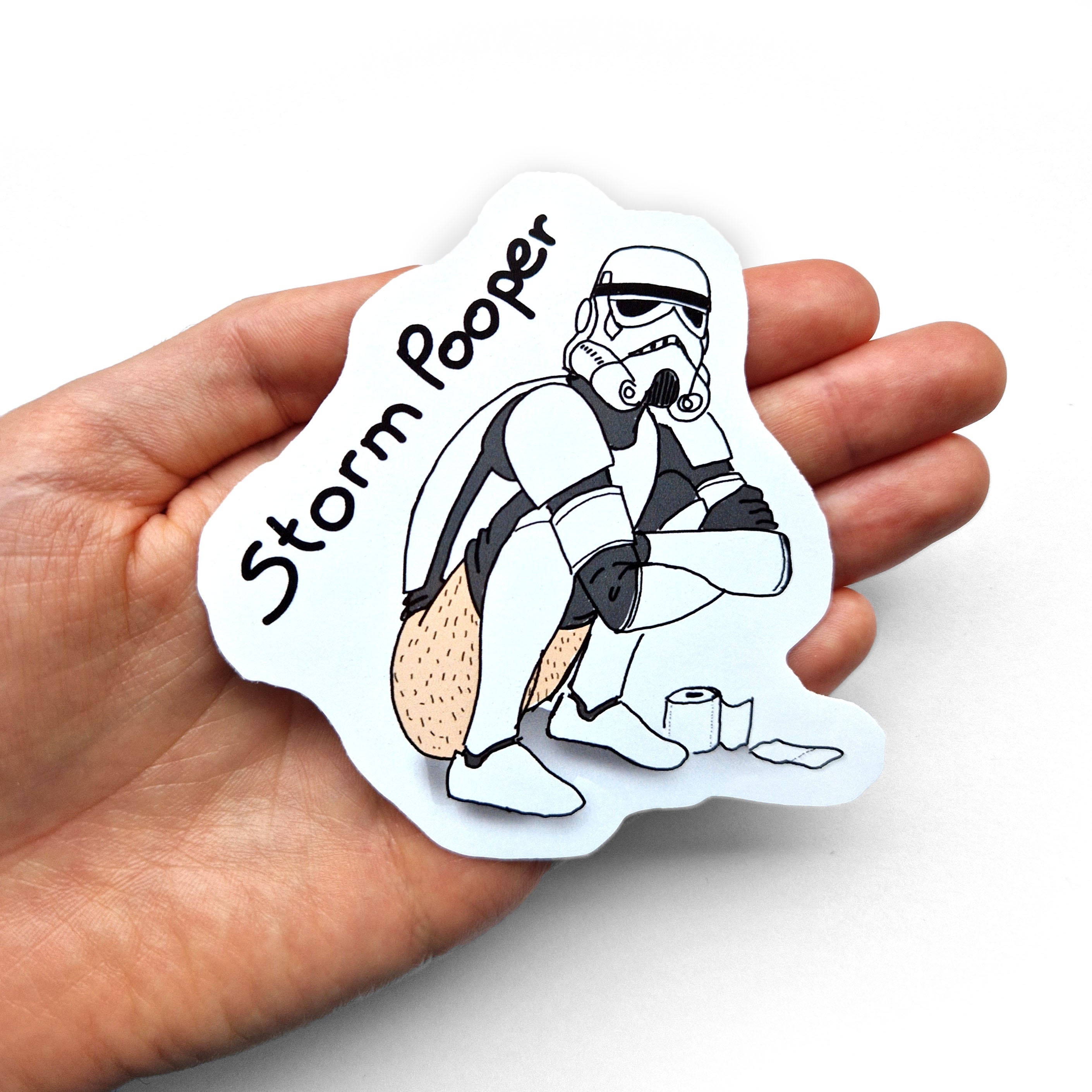 Storm Pooper sticker decal funny adult stickers