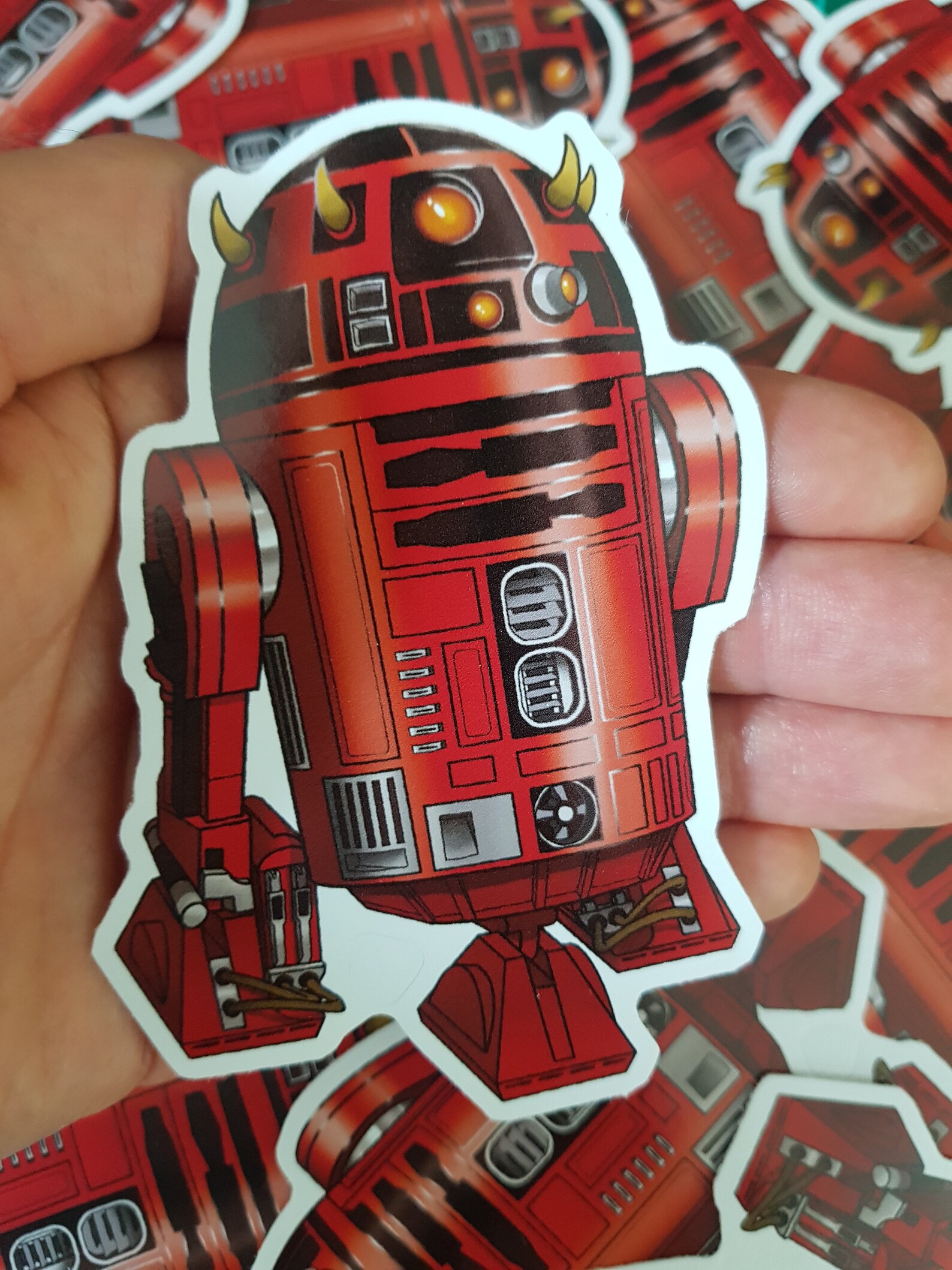 Maul R2 D2 R2D Maul R2D2 / Darth Maul Funny Star Wars Glossy Sticker | Etsy