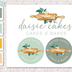 Branding Package- Premade logo and stationery design - Baking logo - Cake Maker Logo - Baker Logo - Chef Logo