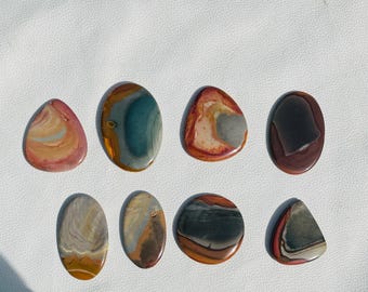 Polychrome Jasper Cabochon Natural Gemstone, Jasper Stone for Jewelry Making, Ring Pendant Supply