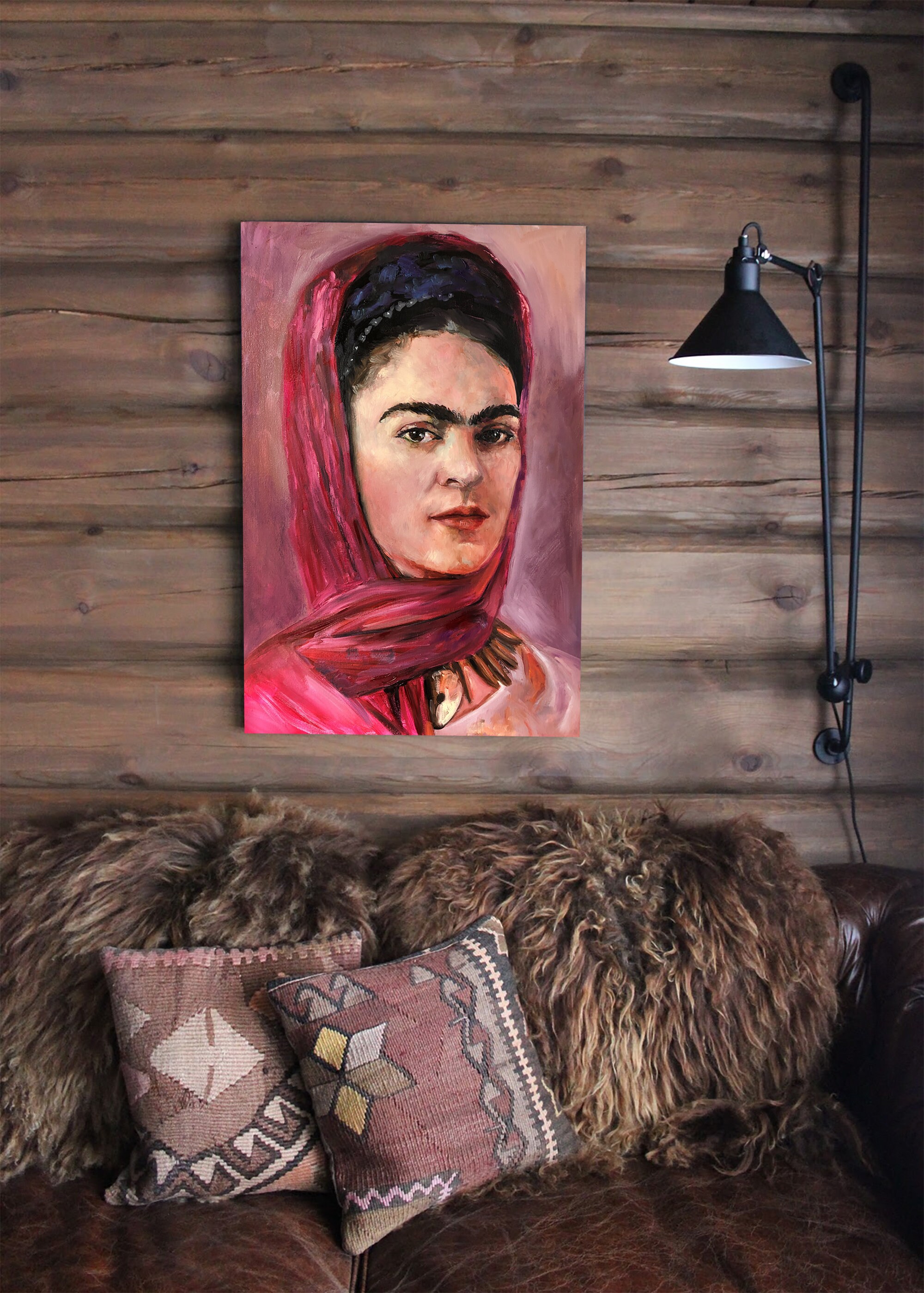 Frida Kahlo Painting Original Art Frida Kahlo Wall Art Etsy