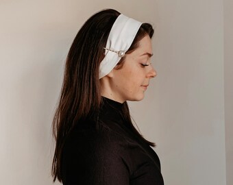White Head Covering - Etsy