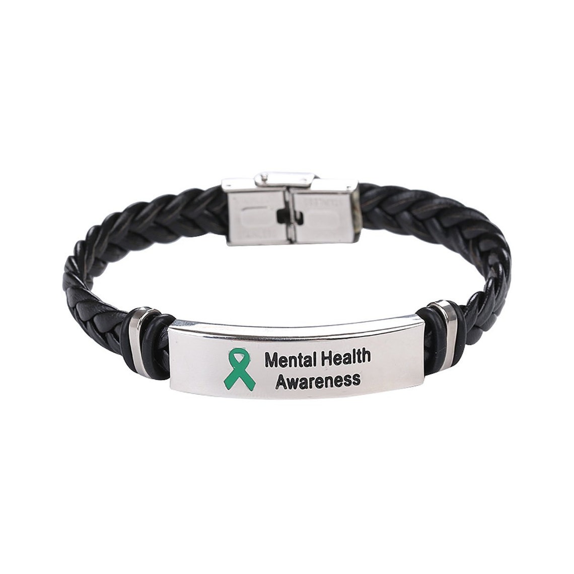 Mental Health Leather Awareness Bracelet Etsy