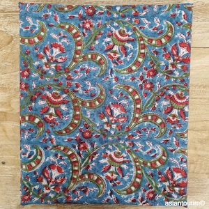 Grand foulard block print Sanganer 27, Etole, Paréo by Asiantoutim image 3