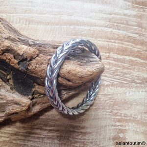 Zilveren Mantra Gevlochten Boeddhistische Bangle Gevlochten Mantra Collectie Premium Kwaliteit van Asiantoutim