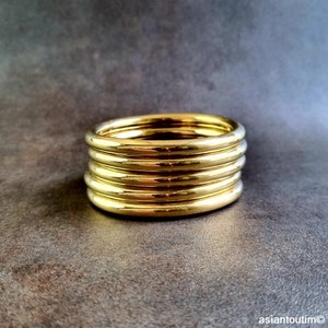 Very light brass bangles per 5 by Asiantoutim