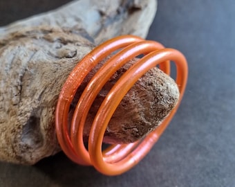 Coral Buddhist bangle large model MANTRA amulet collection by Asiantoutim