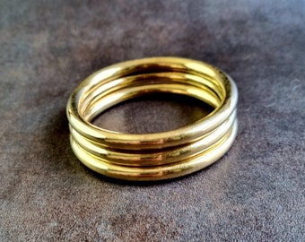 Very light brass bangles per 3 by Asiantoutim