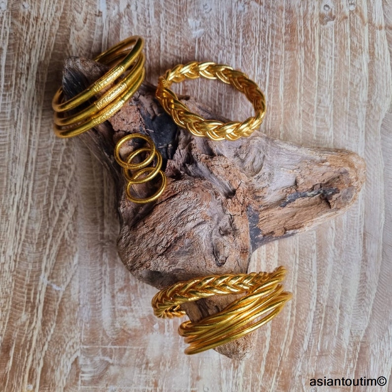 Fine Golden Mantra Fine Buddhist Bangles Mantra Collection Premium Quality by Asiantoutim image 3