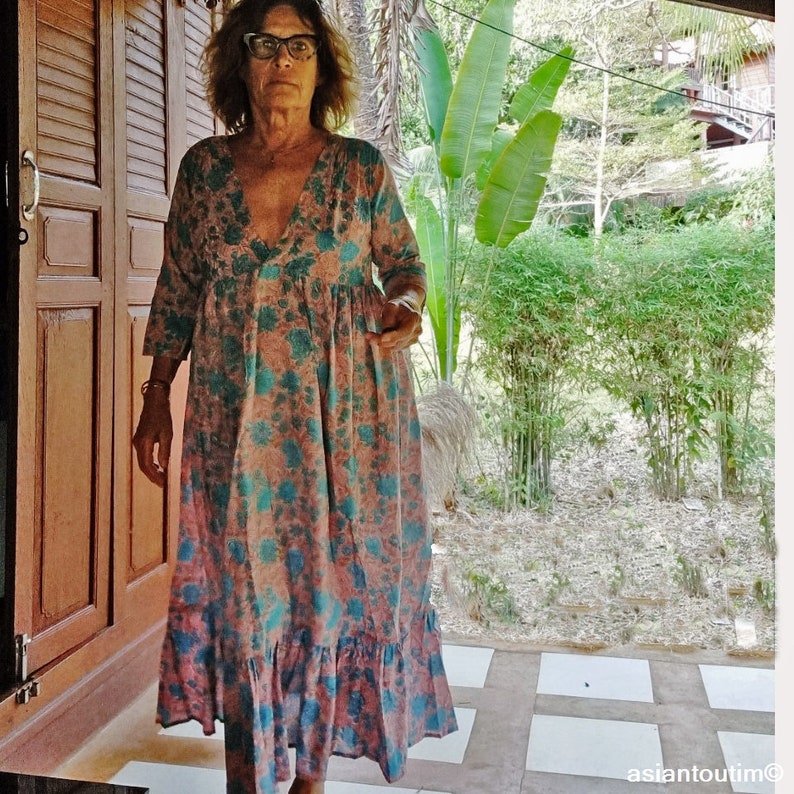 Solène Blue Boho Dress image 3