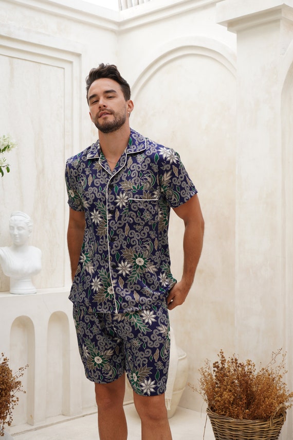 Shorts pyjamas mens clearance