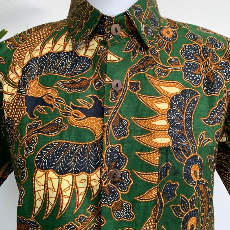 Cotton Batik Shirts in a variety of colours Balinese Shirt Etsy
