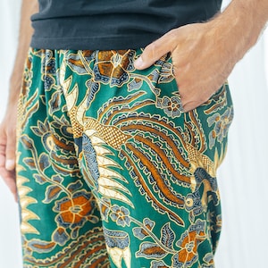 Men’s Cotton Batik Trousers in multiple colours, Drawstring pants, Cotton Lounge Pants, Joggers, Tracksuit bottoms