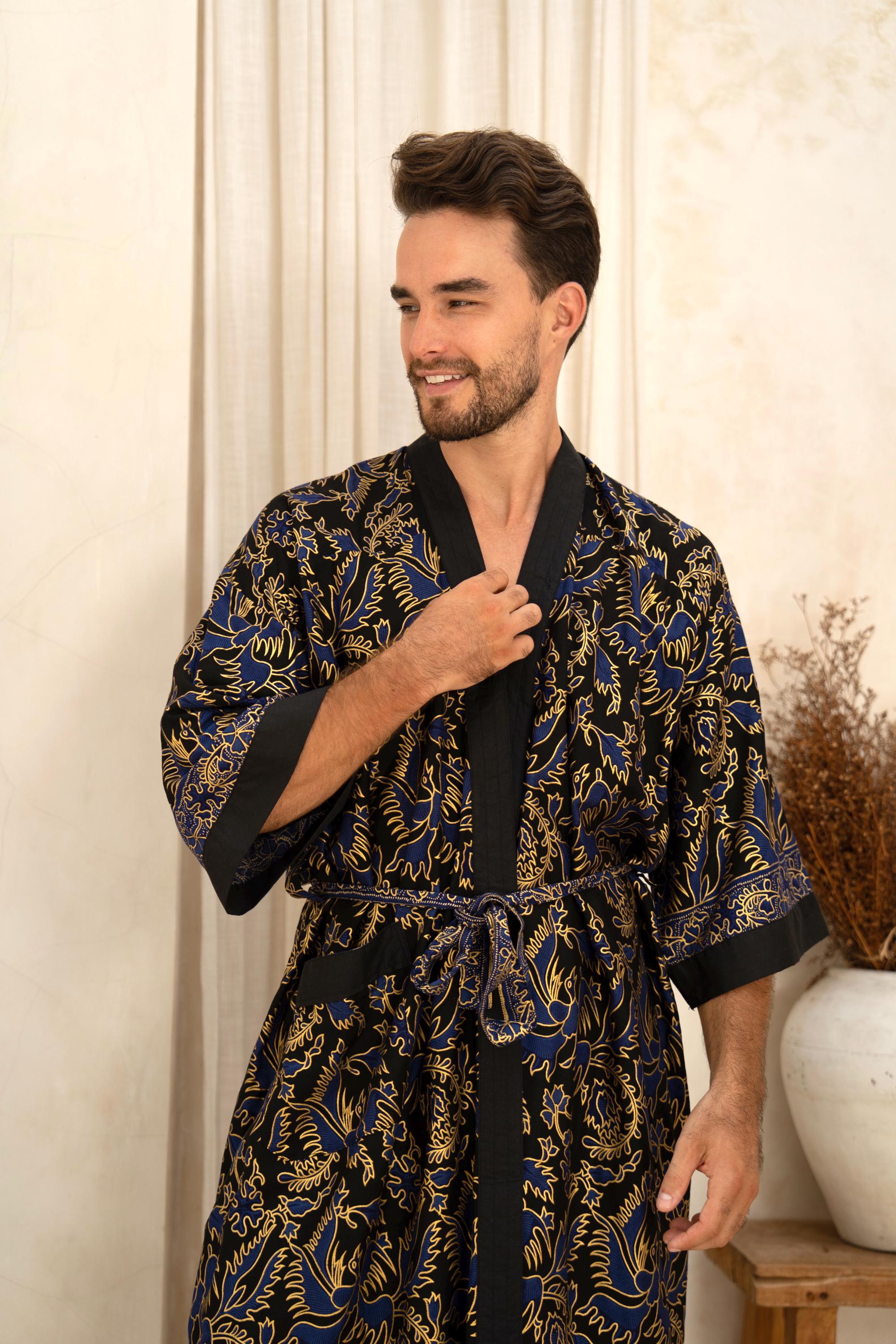 【着物インスピレーション♪】エルメス★Kimono Tシャツ 着物アロハ AH100388｜正絹着物をリメイク-ONLY ONEをあなたに