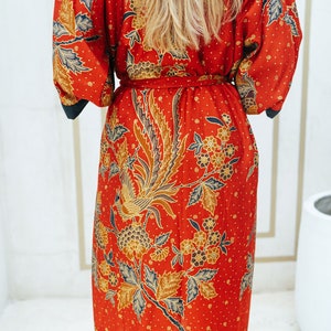 Red and Gold Kimono Robe