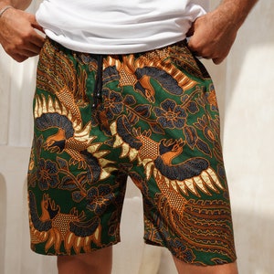 Men’s Cotton Batik Shorts in multiple colours, Drawstring Shorts, Lounge shorts, Boxer shorts, beach shorts, holiday shorts