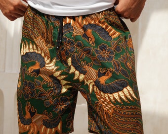 Men’s Cotton Batik Shorts in multiple colours, Drawstring Shorts, Lounge shorts, Boxer shorts, beach shorts, holiday shorts