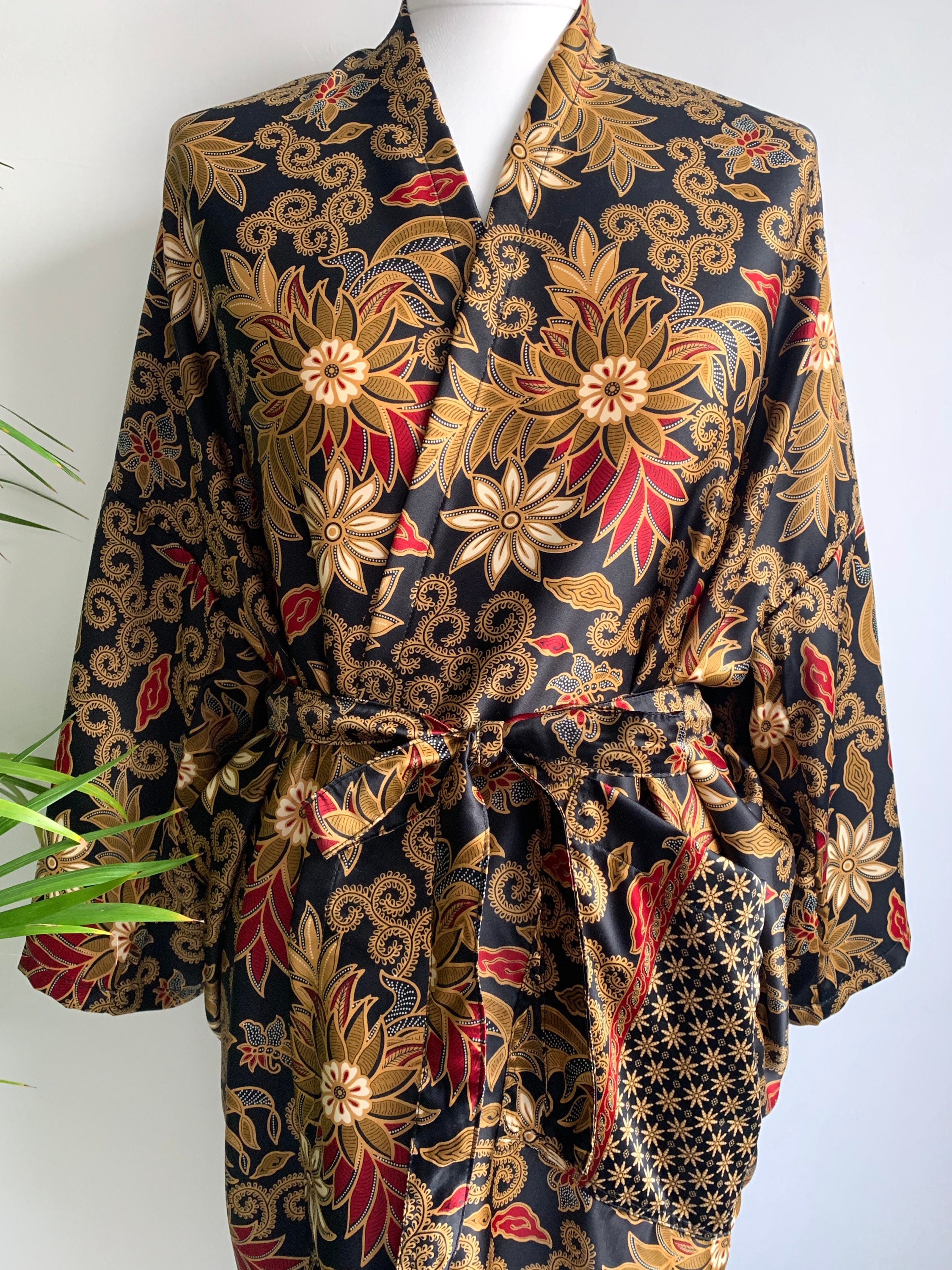 long silk kimono jacket