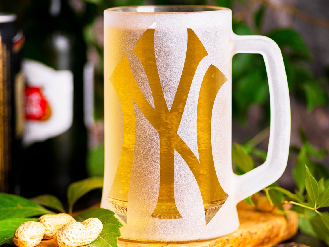 New York Yankees Beer Glass Mug Baseball Beer Stein Gift For Etsy