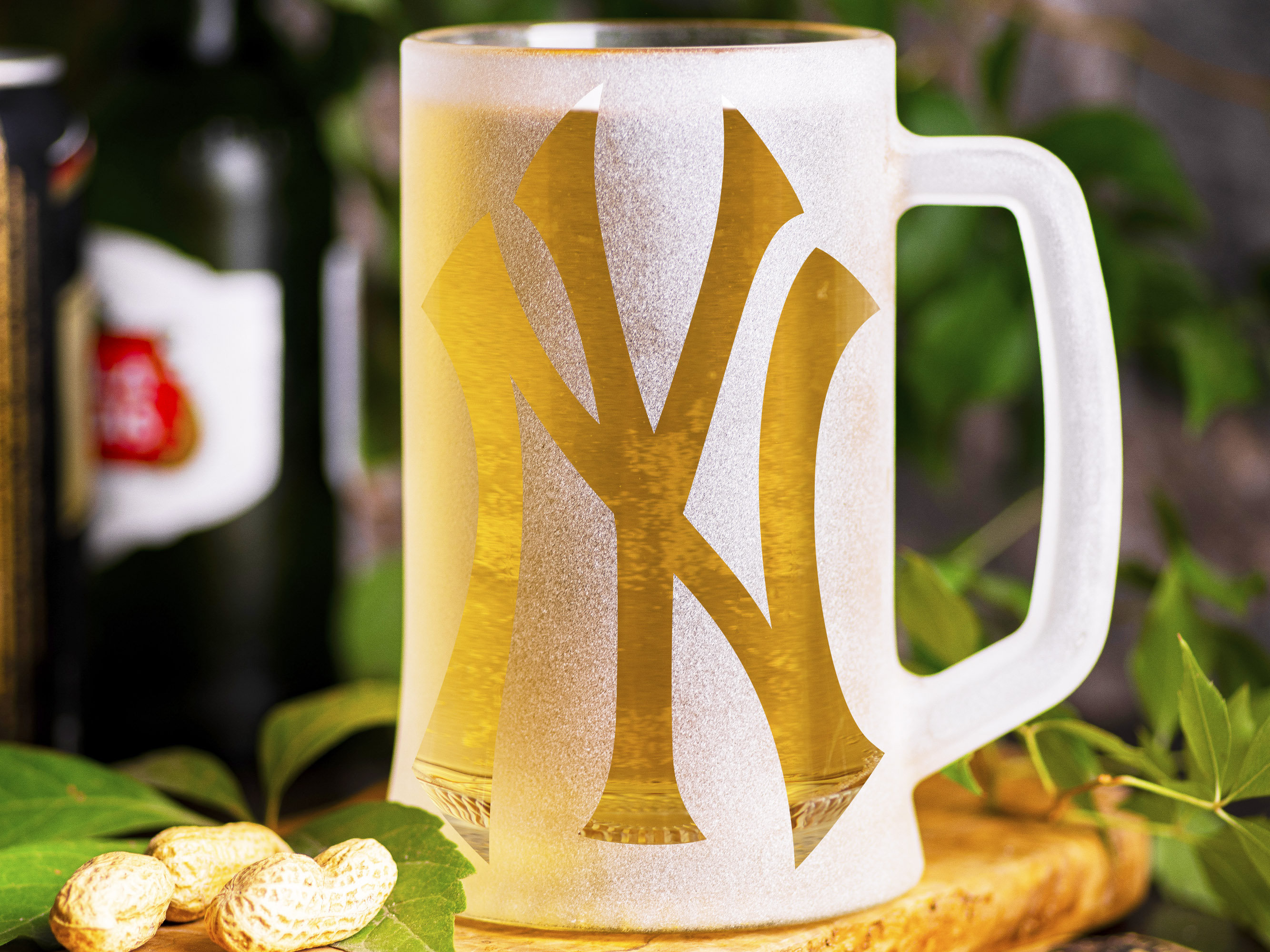 yankees beer stein