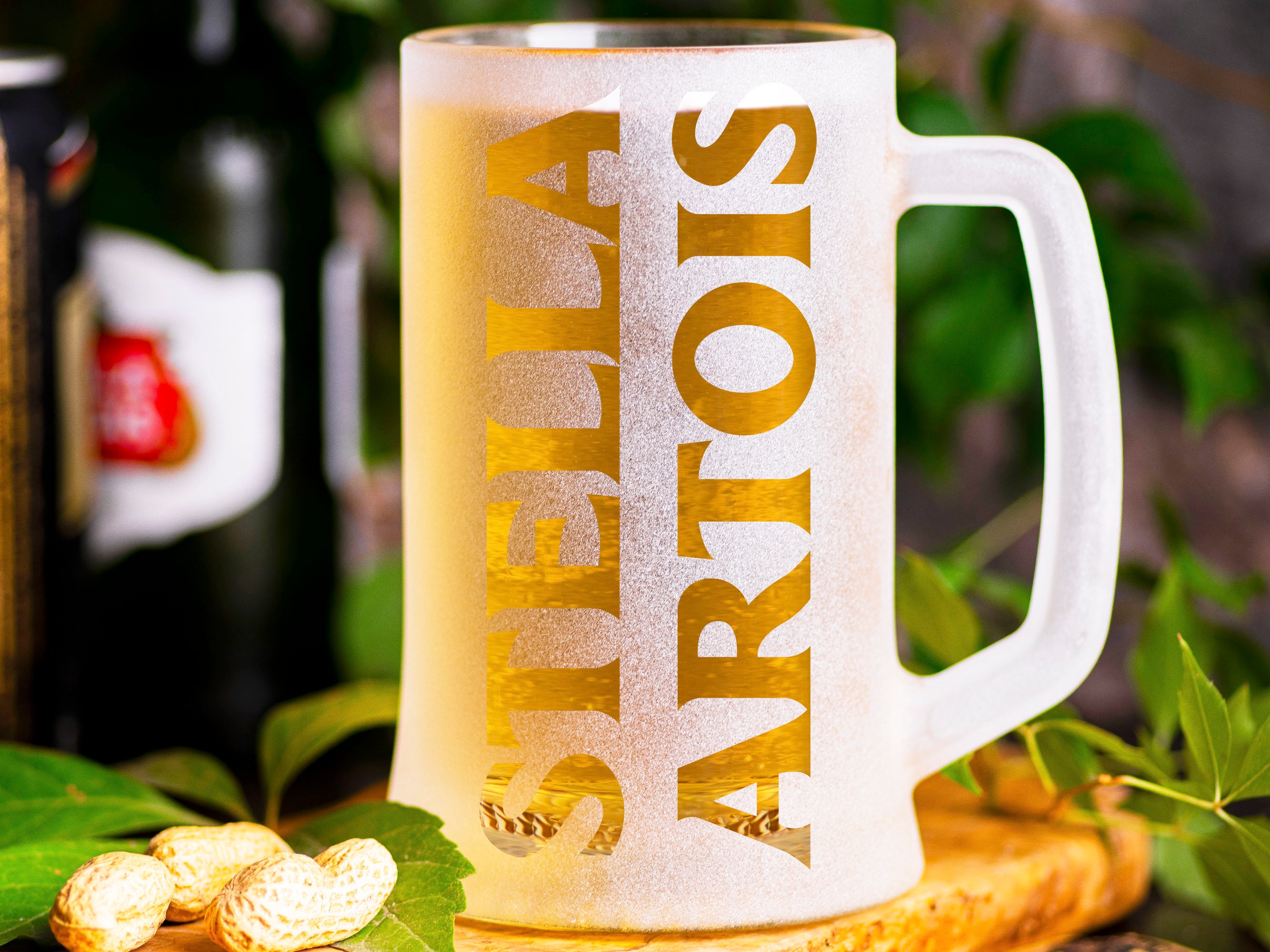 Stella Artois Beer Glass Mug Beer Stein Gift For Husband Etsy