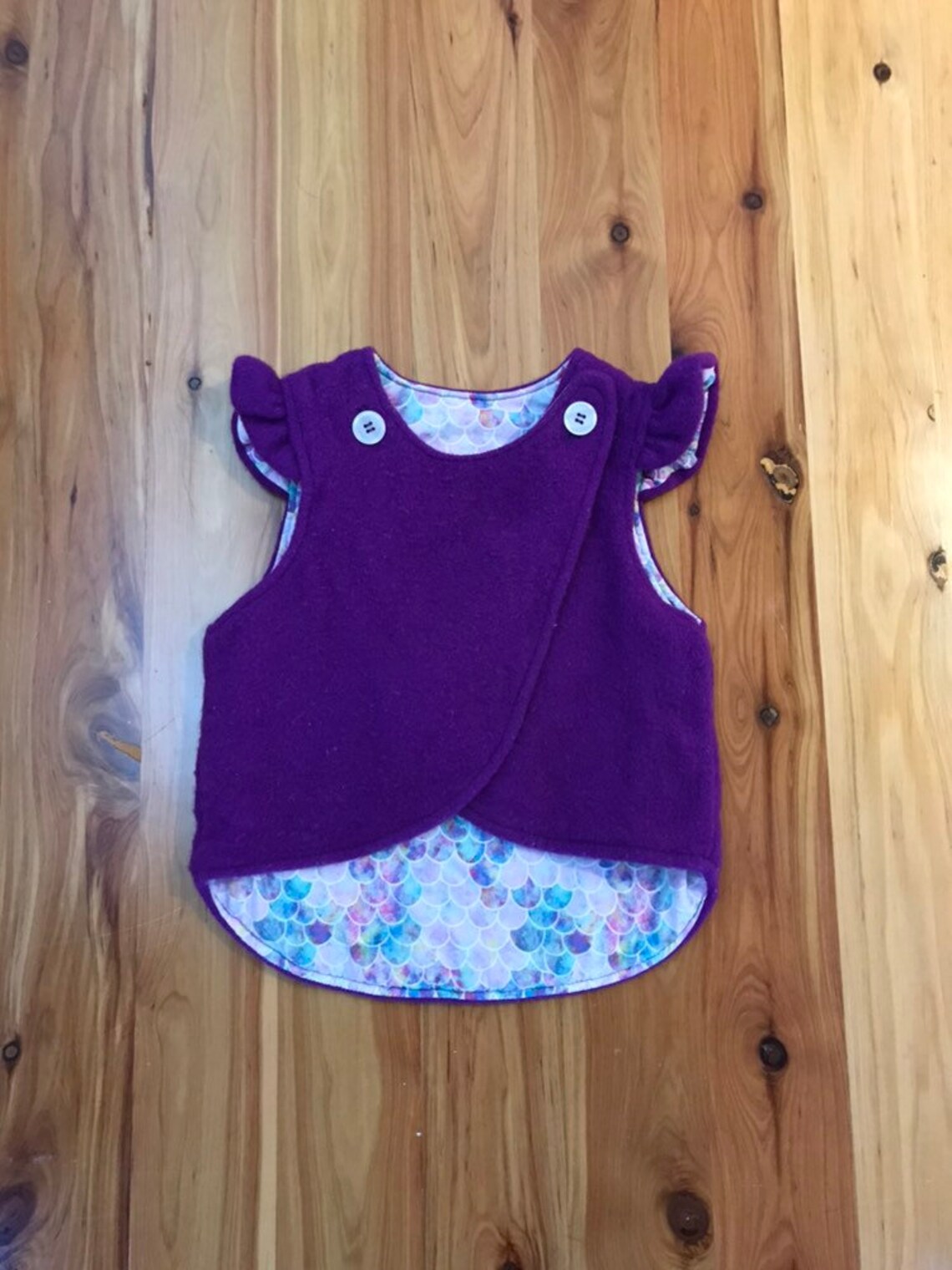 Childs woolen vest Upcycled vintage wool blanket Etsy