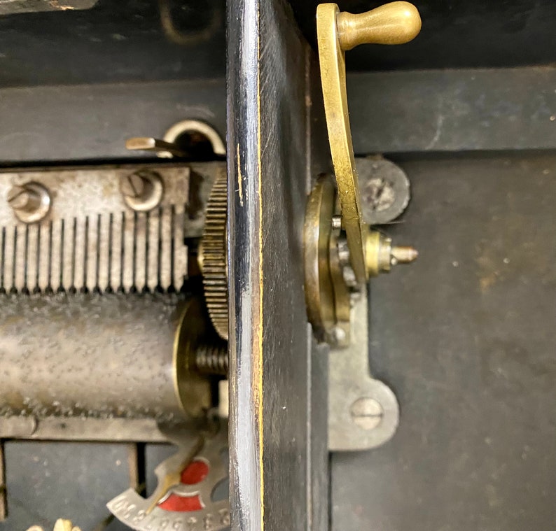 Antique Victorian Cylinder Music Box Etsy