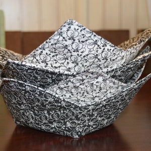 Soup Bowl Cozy, Grey Reversible Microwave Soup Cozy