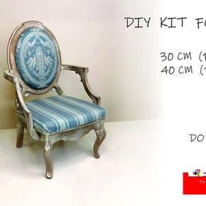 diy dollhouse furniture laser cut unpainted bjd chair throne design B 1:12 doll furniture Gothic ARMCHAIR