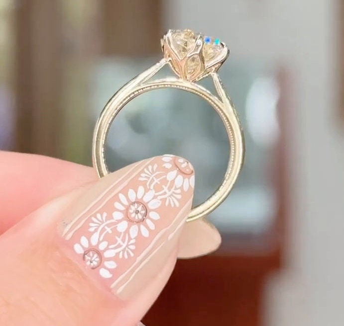 Set 6 Anelli Oro Per Donna - Anelli Aperti Impilabili, Spessi, Regolabili, Stile Trendy - 5