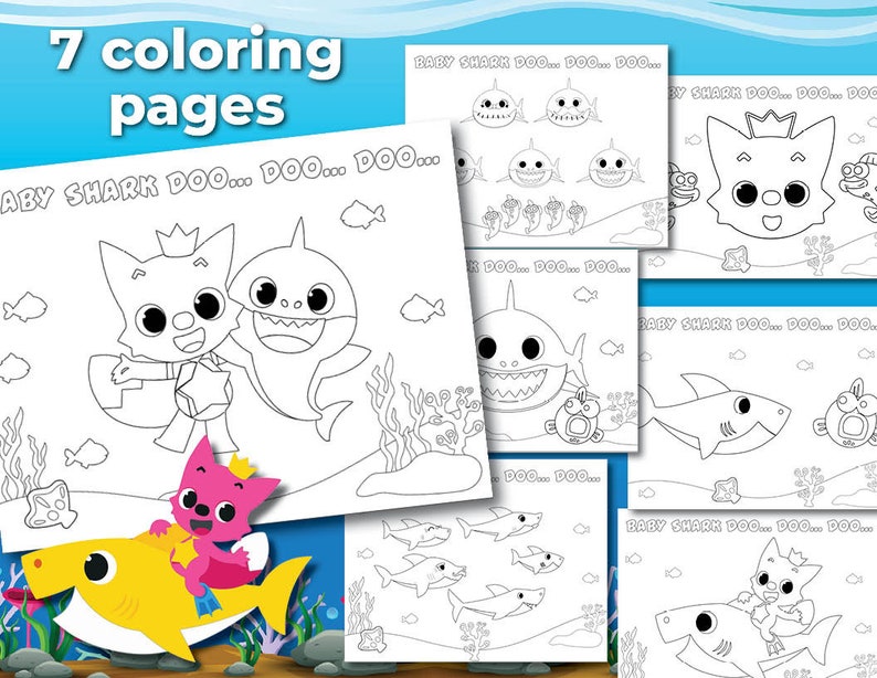 eldernewman56 coloring sheet printable baby shark coloring