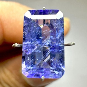 Natural Tanzanite 3.65 Carat Violet Blue Baguette Cut | Certified Rare Loose Gemstone