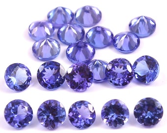 Natural Tanzanite Stone, Luxurious 4x4mm AAAA+ Quality