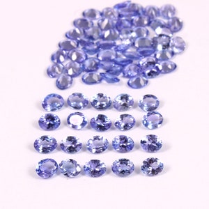 Natural Tanzanite Oval Cut 5x4mm | Mix A to AA Quality | Wholesale Loose Gemstones Bulk Lot