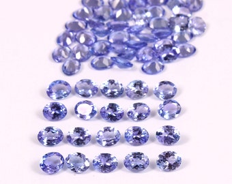 Natural Tanzanite Oval Cut 5x4mm | Mix A to AA Quality | Wholesale Loose Gemstones Bulk Lot