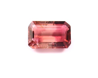 Natural Tourmaline Bi-color Octagon 6x4mm Good Quality Loose Gemstone For Women Ring Making