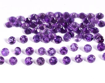 Natural Amethyst Round Cut 3mm | Good Quality | Wholesale & Bulk Loose Gemstones for Jewelry Making
