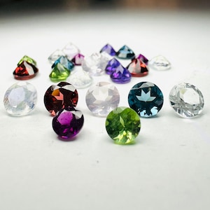 Natural Semi-Precious Gemstones 5–6mm Calibrated | Mixed Gemstone Lot | Custom & Bulk Orders Available | Loose Stones for Jewelry Making