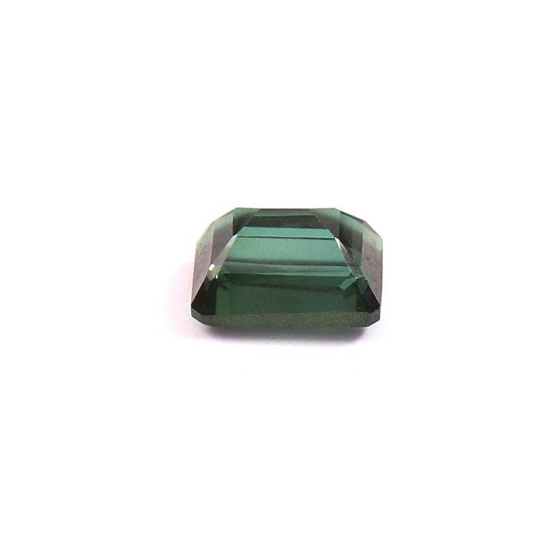 1.45 Carat Dark Green Natural Tourmaline Octagon Shape 7.20x5.40 MM Faceted Gemstone Loupe Clean Tourmaline Jewelry Making Loose Gemstone