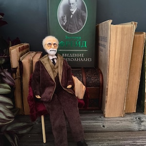 Sigmund Freud Art Doll Gift for Psychiatrist